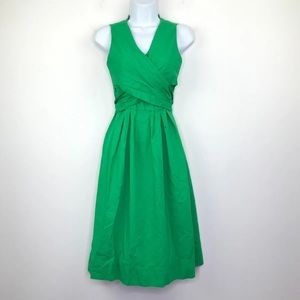 J. Crew J by J Crew Kelly Green Wrap Dress size 0